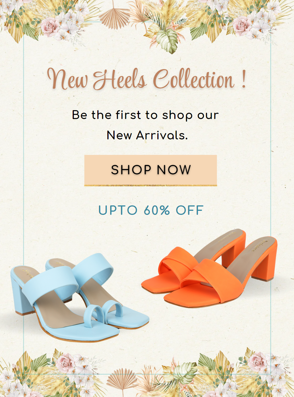 Buy HAPPY HEEL Latest Collection, Comfortable & Fashionable Sandals,  Designer Sandals with Pencil Heel for Women's & Girls. Peach at Amazon.in